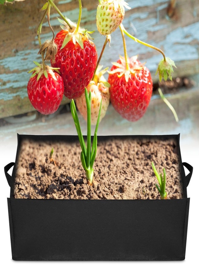 1Pc Vegetable Strawberry Planting Square Bag Garden Plant Flower Nursery Planter(L 60*30*20cm) - Image 3