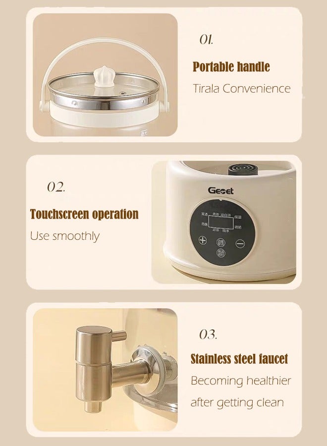 Tap-Controlled 2.8L Glass Teapot - Precise Temp for Formula & Tea (37-95°C), 24H Timer - Image 4