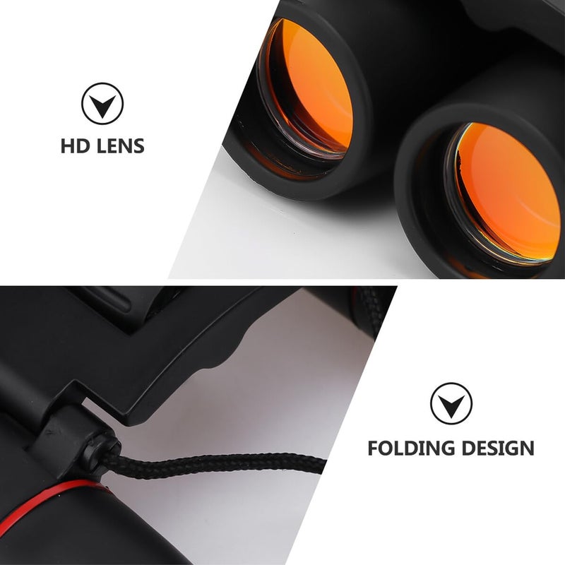 Compact Foldable Binoculars for Bird Watching Travel Wide Field of View Easy Focus Rubber Coating - Image 4