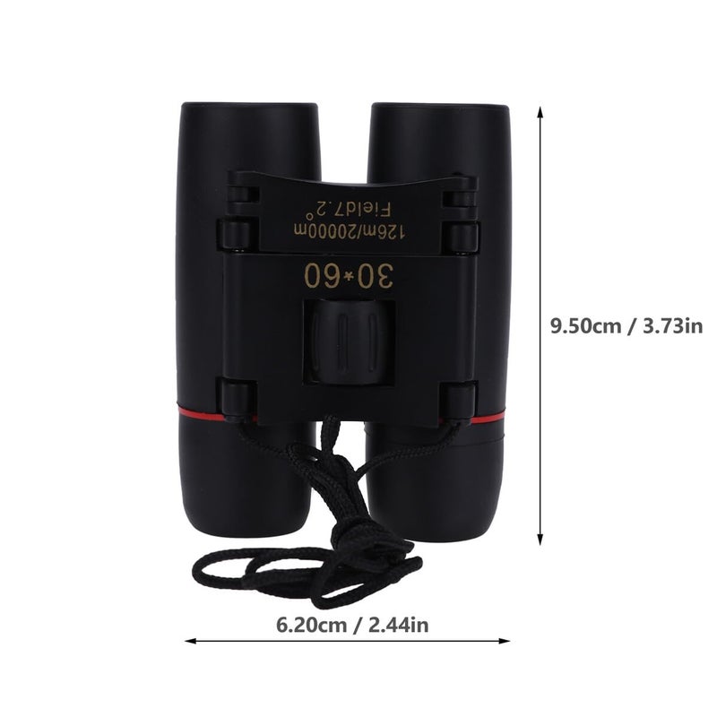 Compact Foldable Binoculars for Bird Watching Travel Wide Field of View Easy Focus Rubber Coating - Image 3