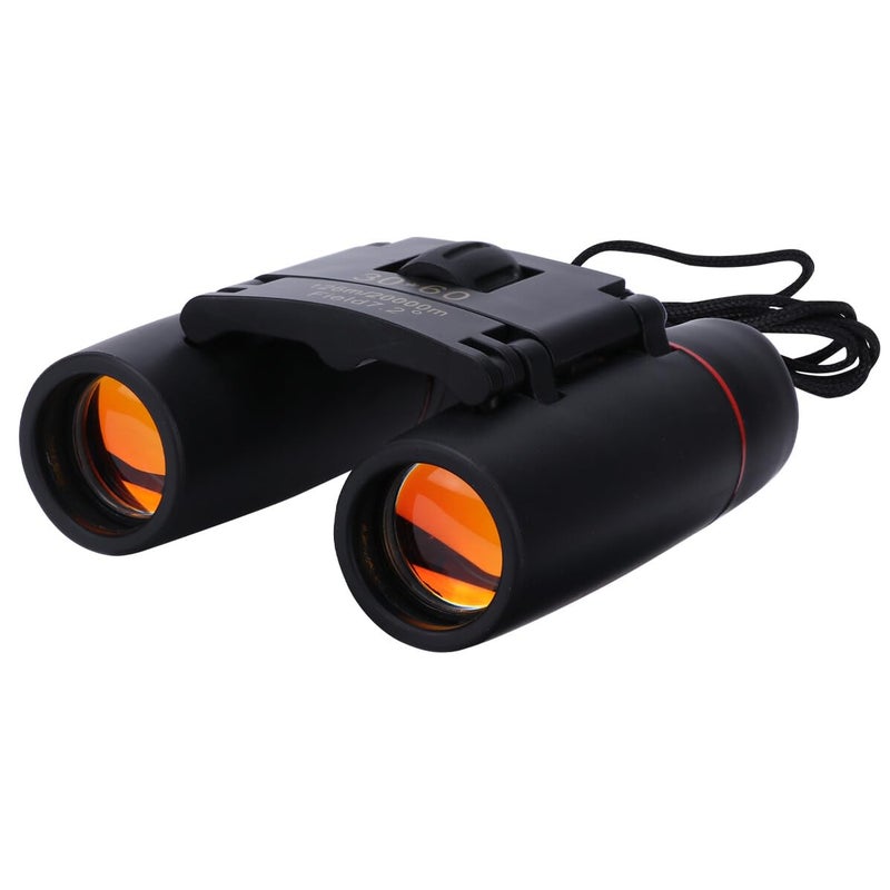 Compact Foldable Binoculars for Bird Watching Travel Wide Field of View Easy Focus Rubber Coating - Image 2