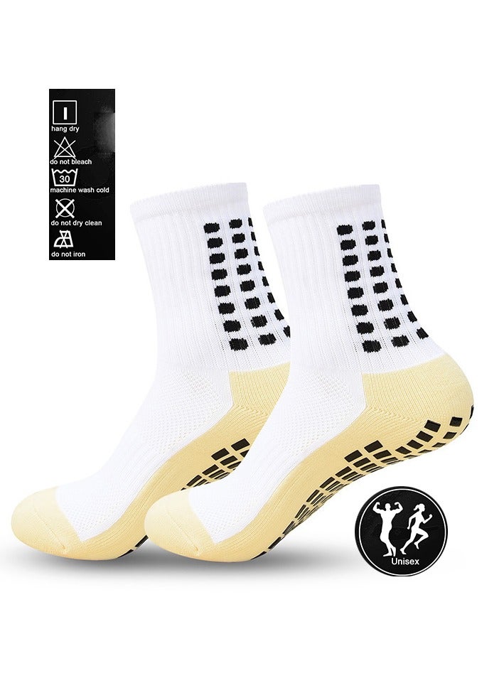 5 Pairs of Grip Socks, Tight Fitting Grip Socks Football Socks Wear-Resistant Football Non-Slip Football Men for Training - Image 2