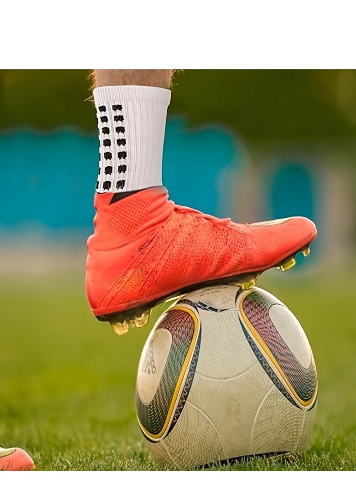 5 Pairs of Grip Socks, Tight Fitting Grip Socks Football Socks Wear-Resistant Football Non-Slip Football Men for Training - Image 4