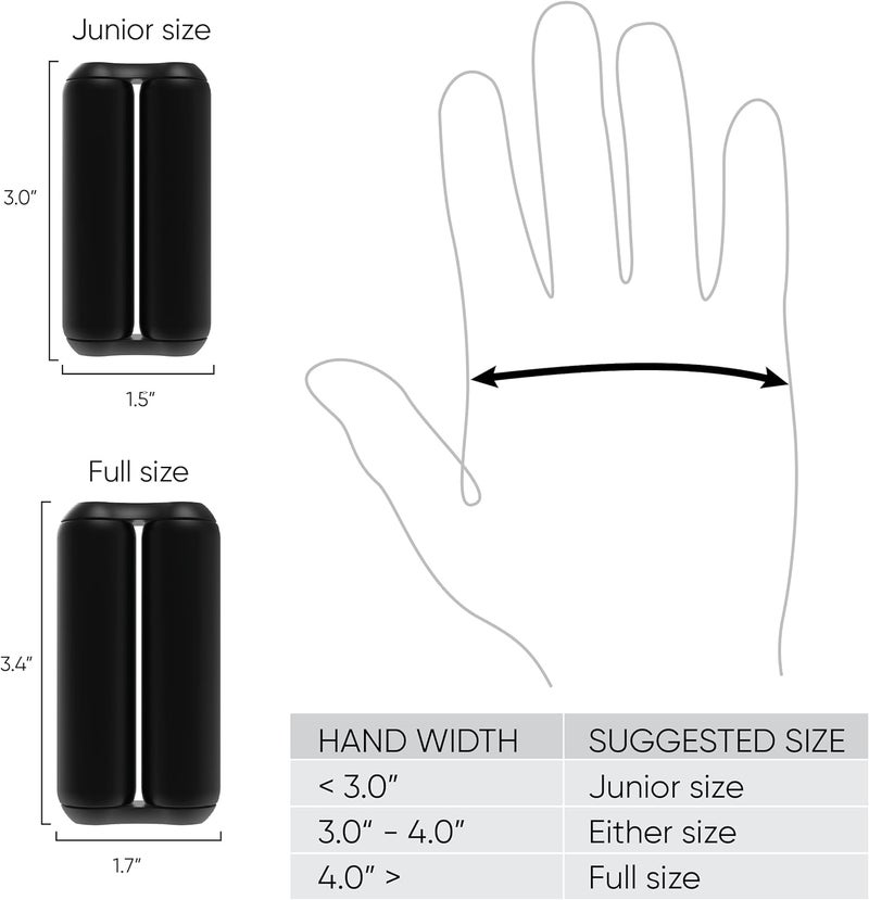 ONO Roller - Handheld Fidget Toy for Adults | Help Relieve Stress, Anxiety, Tension | Promotes Focus, Clarity | Compact, Portable Design (Black, Full Size - ABS Plastic) - Image 4