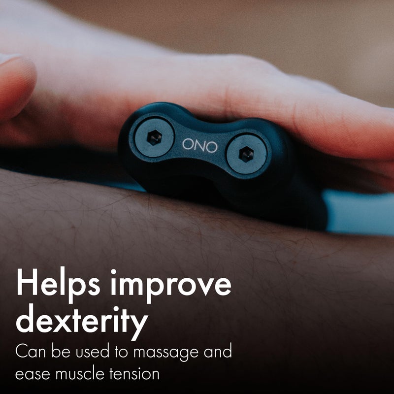 ONO Roller - Handheld Fidget Toy for Adults | Help Relieve Stress, Anxiety, Tension | Promotes Focus, Clarity | Compact, Portable Design (Black, Full Size - ABS Plastic) - Image 3