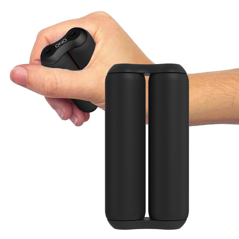 ONO Roller - Handheld Fidget Toy for Adults | Help Relieve Stress, Anxiety, Tension | Promotes Focus, Clarity | Compact, Portable Design (Black, Full Size - ABS Plastic) - Image 1