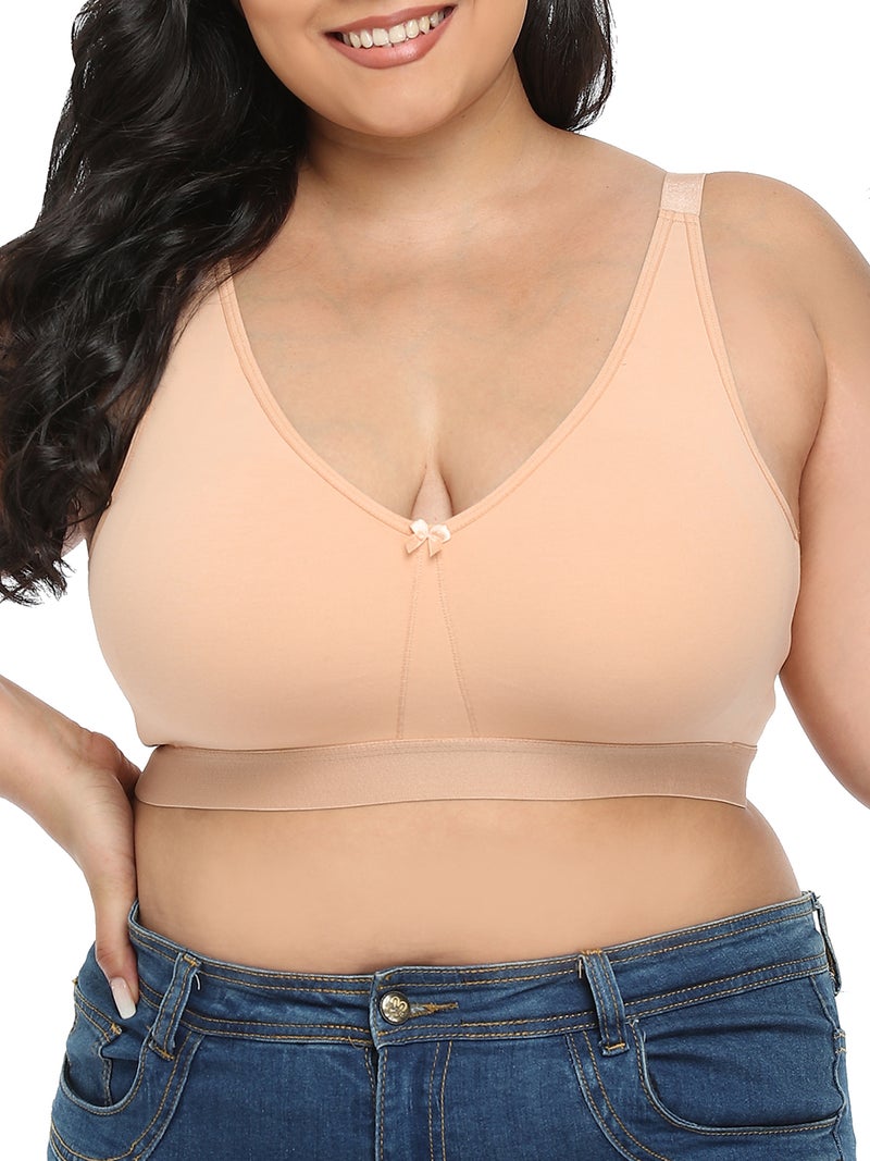 Women Plus Size Bra Full Coverage Wirefree Comfort Bralettes - Image 1