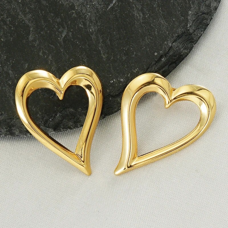 حلق أستانليس ستيل ذهبي - Image 1