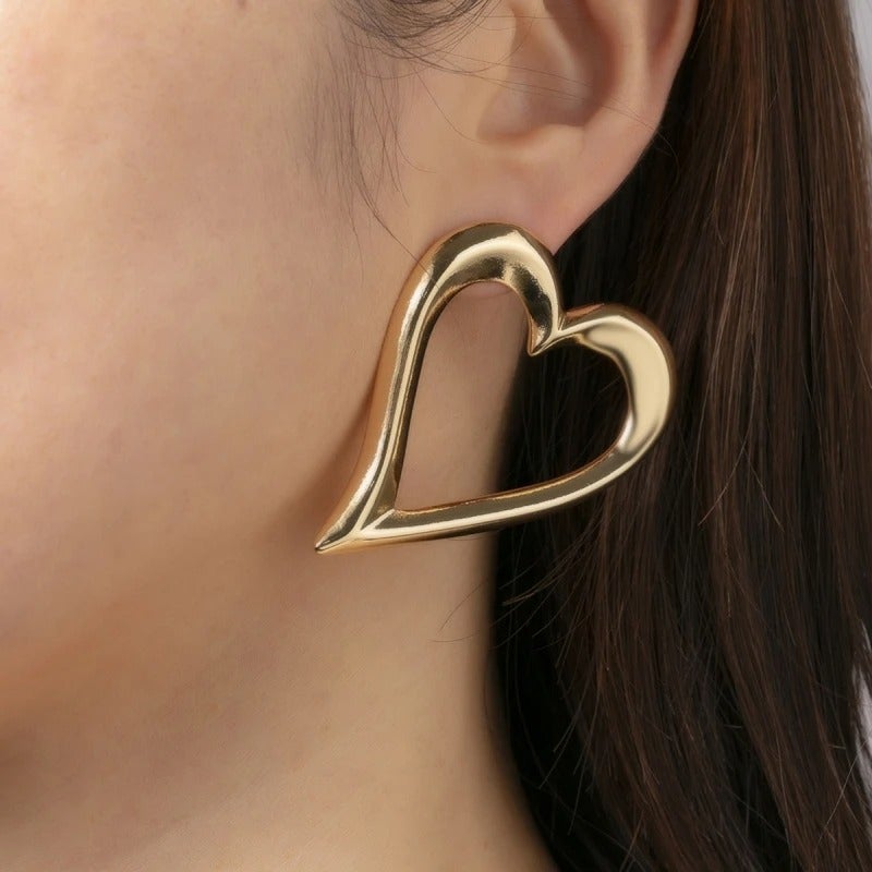 حلق أستانليس ستيل ذهبي - Image 2