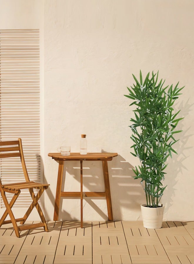 سويس كانتون نبات البامبو الاصطناعي في وعاء - ارتفاع 120 سم مع 6 جذوع قوية، خضرة حيوية عالية الجودة، مثالي لتزيين المنزل والمكتب، خالي من الصيانة، أحضر الطبيعة إلى الداخل - Image 3