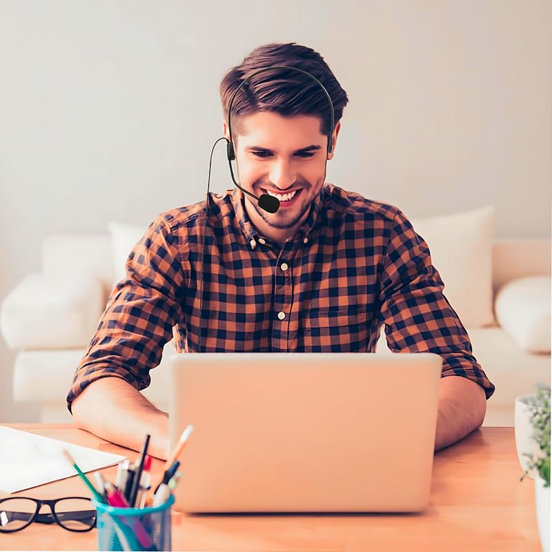 Drumstone 𝟏𝟓 𝐘𝐞𝐚𝐫𝐬 𝐆𝐮𝐚𝐫𝐚𝐧𝐭𝐞𝐞 Professional Headset Microphone for Daily Use, Great for Presenters, Teachers, Coaches, Trainers, Easy to Wear, High Sensitivity Mic - Image 3