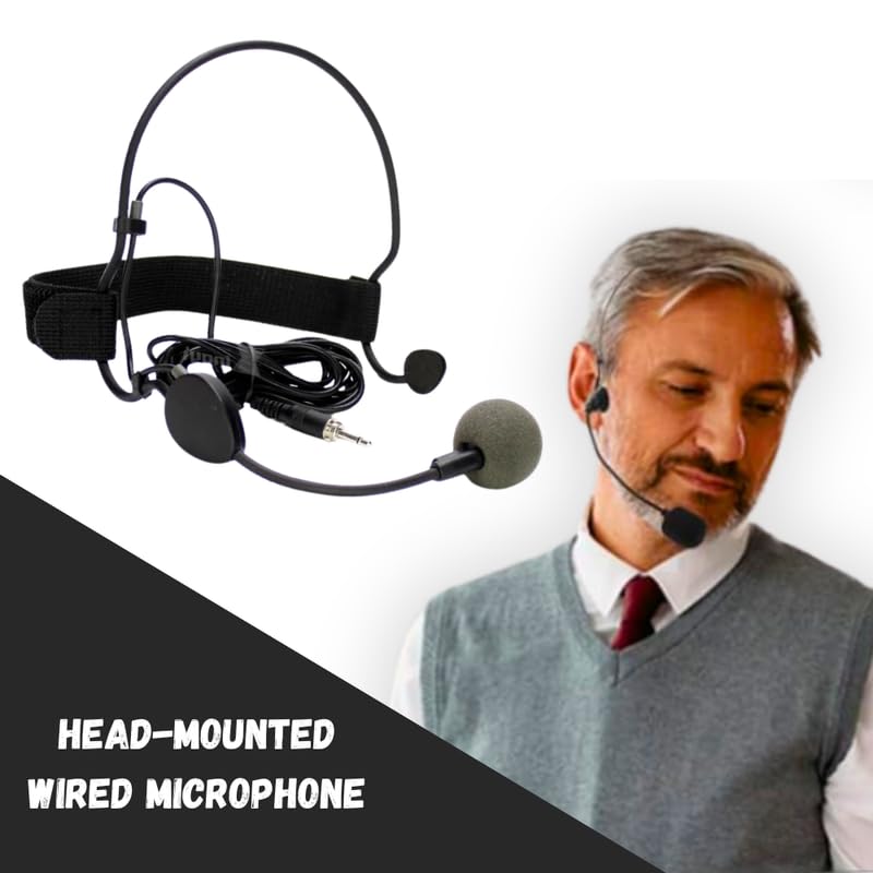 Drumstone 𝟏𝟓 𝐘𝐞𝐚𝐫𝐬 𝐆𝐮𝐚𝐫𝐚𝐧𝐭𝐞𝐞 Professional Headset Microphone for Daily Use, Great for Presenters, Teachers, Coaches, Trainers, Easy to Wear, High Sensitivity Mic - Image 2
