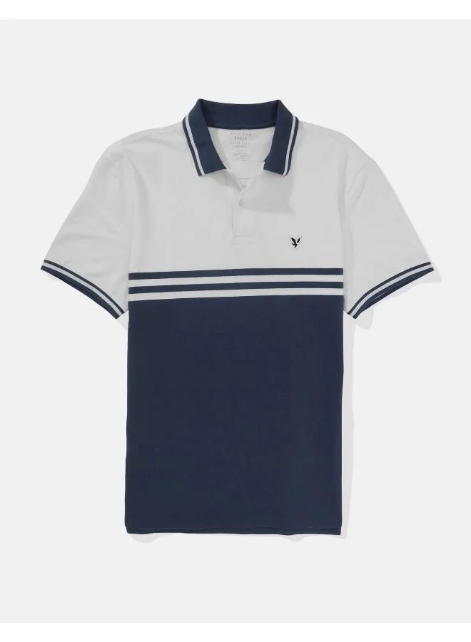 امريكان ايجل AE Striped Polo Shirt