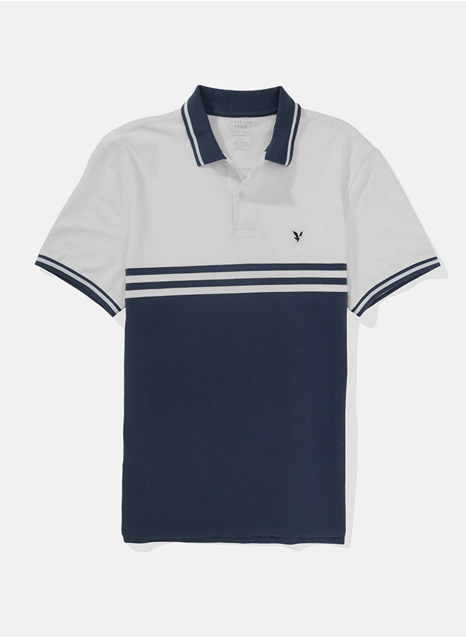 American Eagle AE Striped Polo Shirt  - Image 4