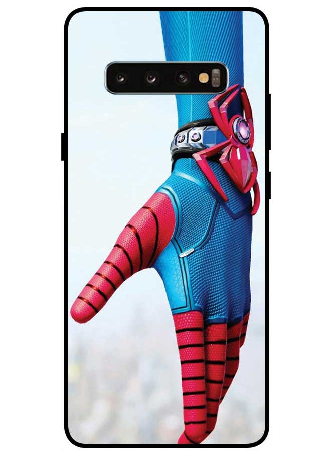 EYE CATCH - Protective Case Cover For Samsung Galaxy S10 Plus Smart Series Printed Protective Case Cover for Samsung Galaxy S10 Plus Spiderman Hand - Image 1