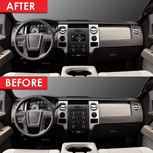 STINGER 6.8" F-150 (2009-2014) Double Din Car Stereo Kit & Dash Kit Touchscreen Radio, Antenna Adapter, Certified Wireless Apple CarPlay/Android Auto, Bluetooth, Nav, Rear Camera Input, Fast Charging - Image 3