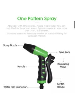 DEFAONS Water Spray Gun Multifunction Water Saving Adjustable Hose Pipe Nozzle Spray Gun Hose Nozzle Set  - Image 5