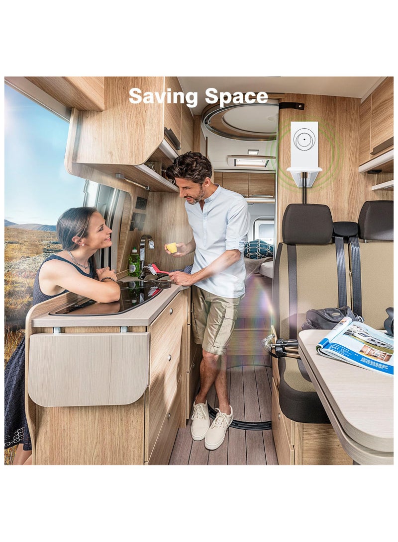 SYOSI StarLink Router Wall Mount, Starlink Internet Kit Satellite Bracket Compatible with Starlink Mesh Router V2, Router Protection, Stability ABS Starlink Router Mount with Screw Mounting Kit - Image 5