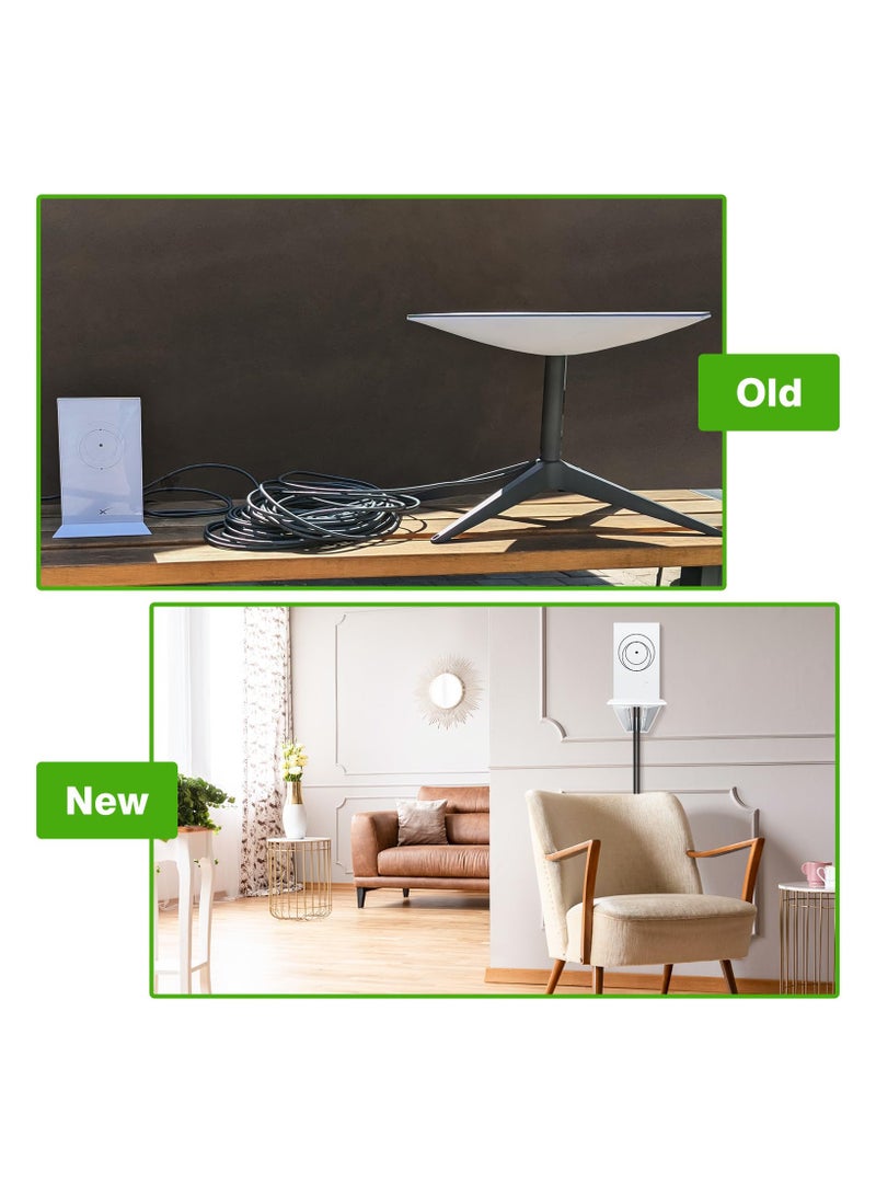 SYOSI StarLink Router Wall Mount, Starlink Internet Kit Satellite Bracket Compatible with Starlink Mesh Router V2, Router Protection, Stability ABS Starlink Router Mount with Screw Mounting Kit - Image 4