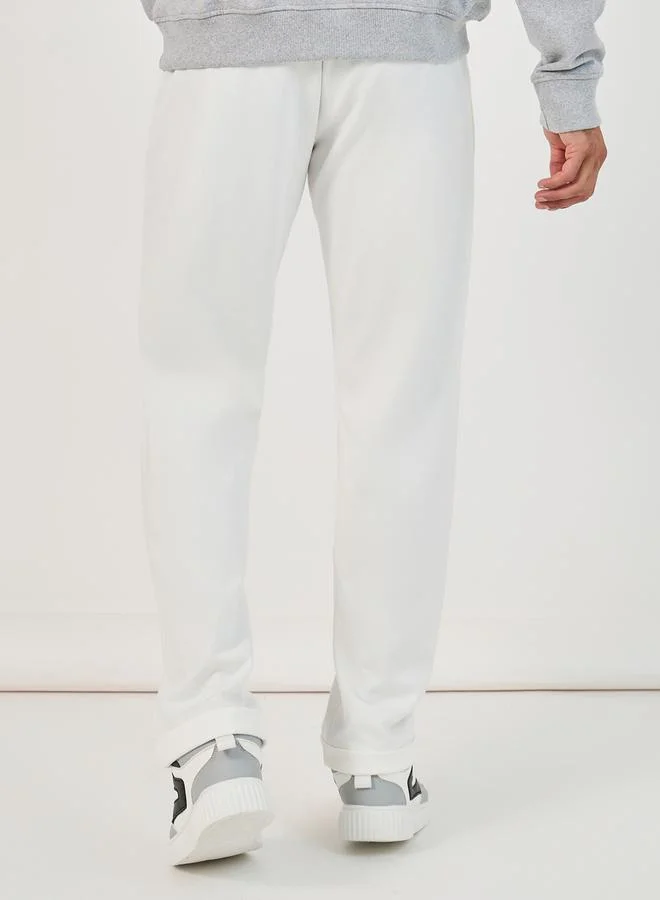 Styli Premium Texture Knitted Pants with  Zipper Pocket Detail