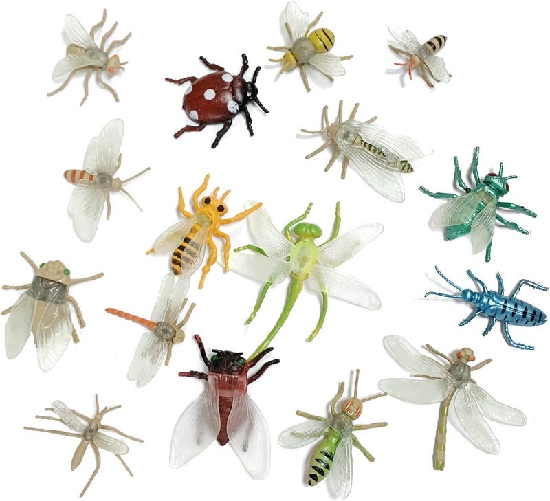 DOITEM Realistic Insect Toy Figures for Kids, 45Pack Colorful Assorted Play Bugs for Children, Toddler Education Themed Party Gift, Halloween Filler Cupcake Topper - Image 4