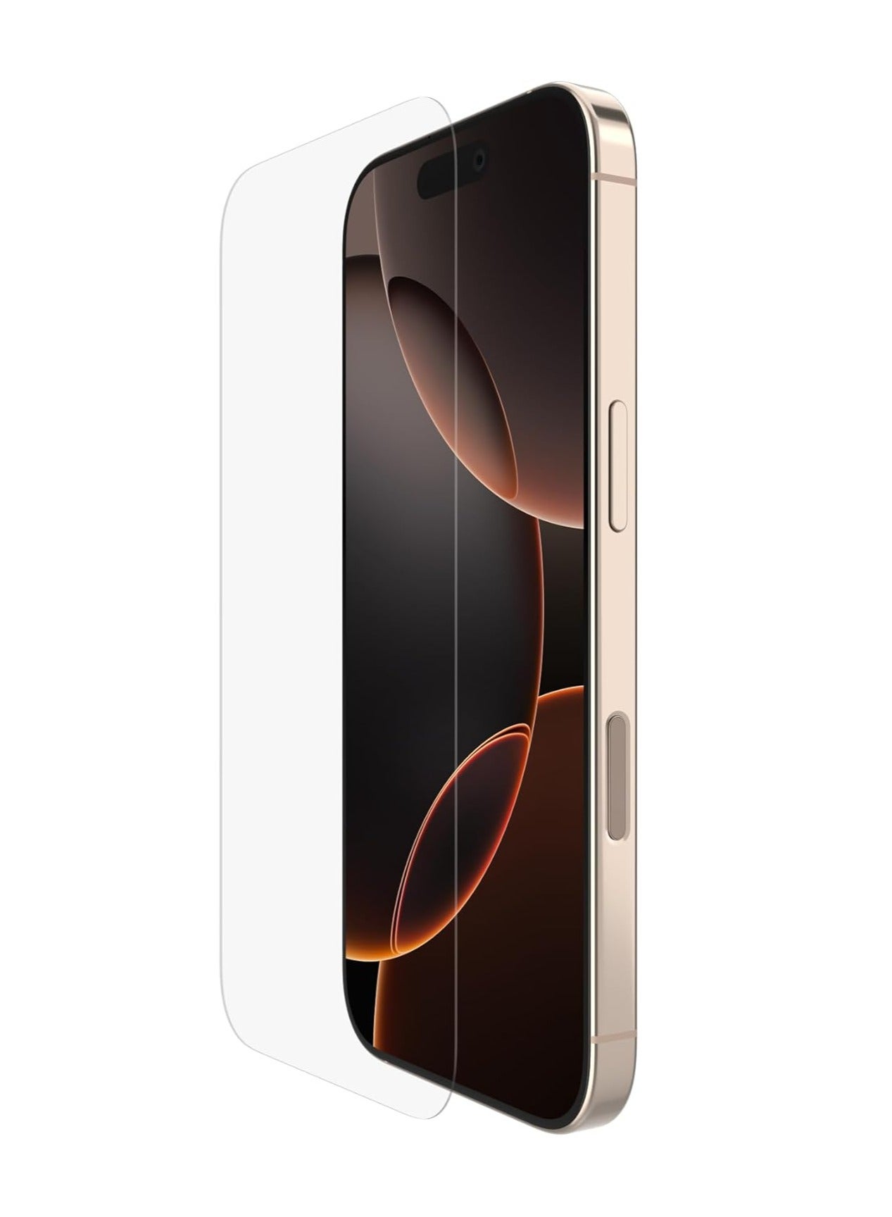 ScreenForce TemperedGlass iPhone 16 Pro Screen Protector, Slim Design, Crystal Clear, Scratch-Resistant, Bubble-free Application Included, Full Screen Tempered Glass Protector for iPhone 16 Pro Clear