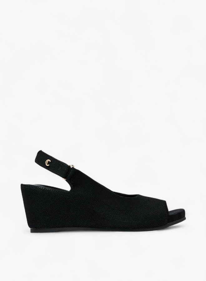 Le Confort Women's Hook and Loop Wedge Heel Sandals - Image 1