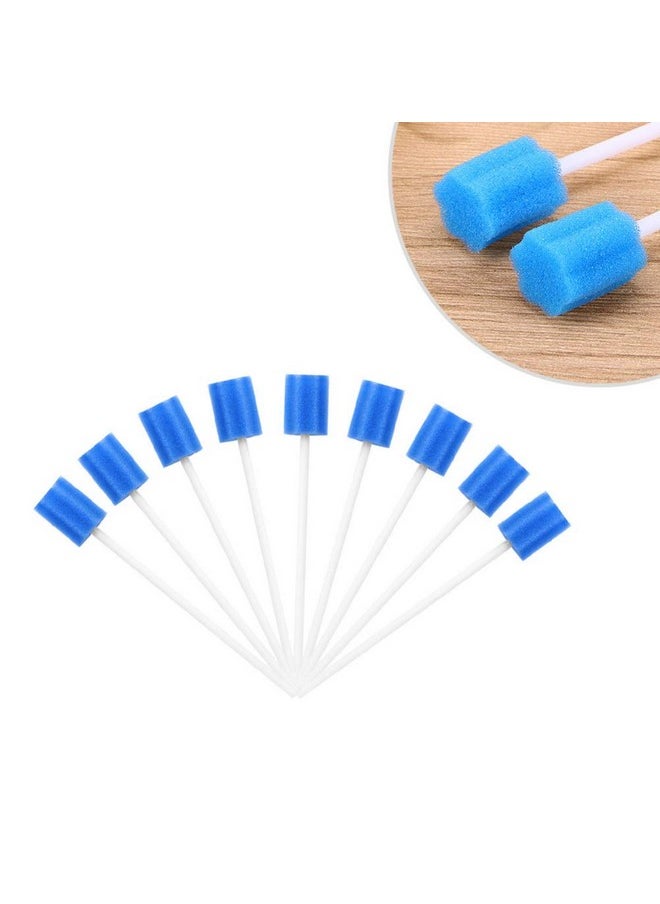 Healifty 30Pcs Mouth Swabs For Elderly Disposable Medical Sponge Stick Mouth Care Cleaning Sponge For Oral Care Blue  - Image 4