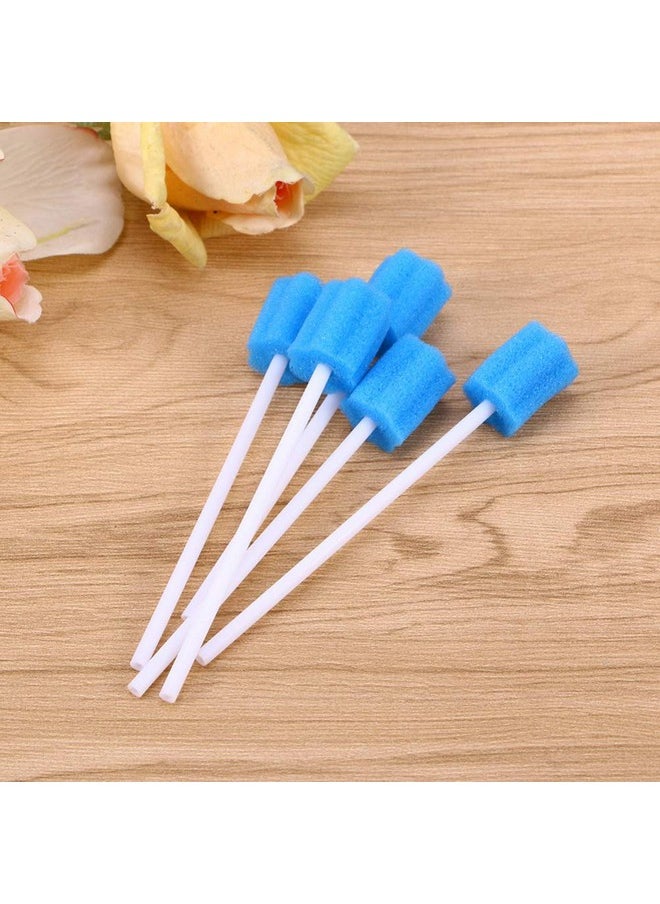 Healifty 30Pcs Mouth Swabs For Elderly Disposable Medical Sponge Stick Mouth Care Cleaning Sponge For Oral Care Blue  - Image 5