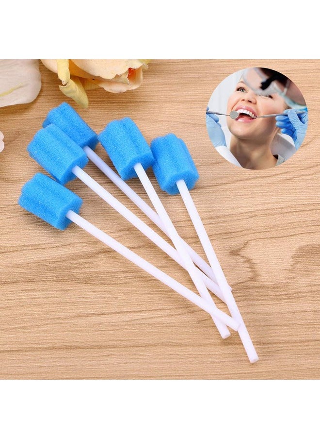 Healifty 30Pcs Mouth Swabs For Elderly Disposable Medical Sponge Stick Mouth Care Cleaning Sponge For Oral Care Blue  - Image 3
