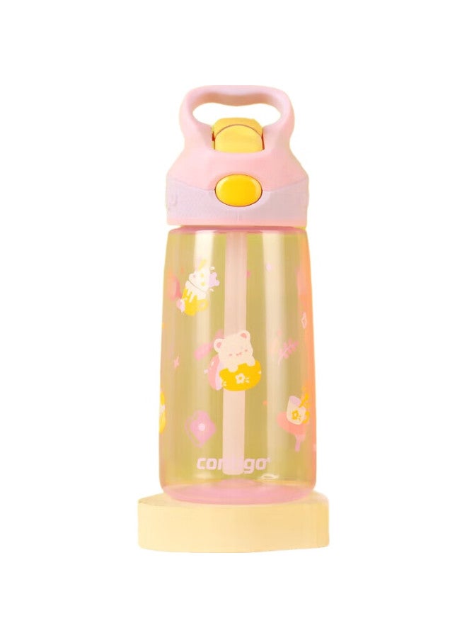 Contigo Kids Straw Plastic Water Bottle 450Ml Cute Pet Sweet Treats Hbc-Str153 - Image 1