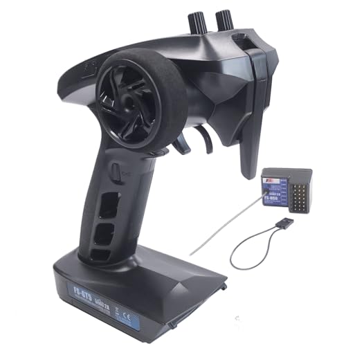 Alaohu FSGT5 6 Channels RC Transmitter and FSBS6 Gyro Receiver 24GHz Fly AFHDS2A Sky Radio Control System for RC Car Boat - Image 1