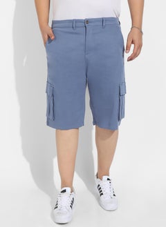 Instafab Plus Instafab Plus Men's Blue Cargo Shorts  - Image 2