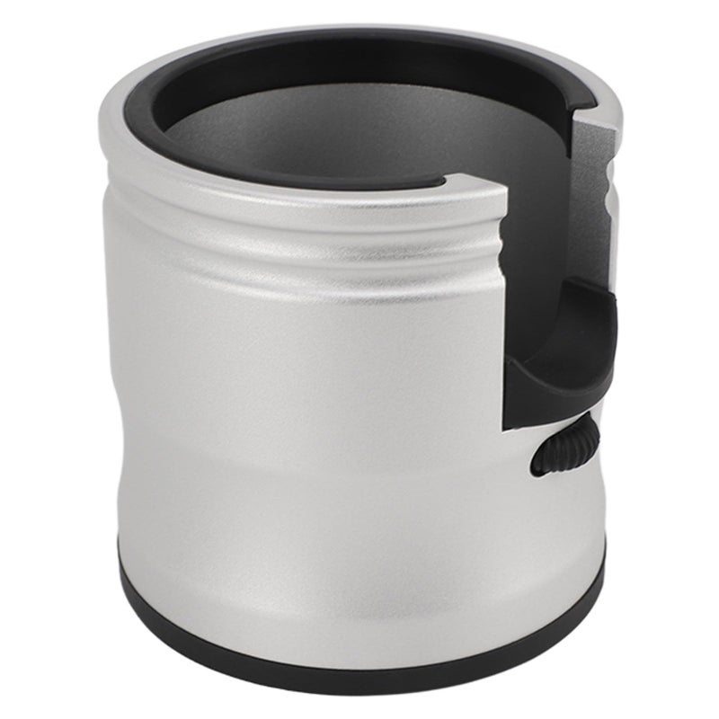 Universal Aluminum Coffee Tamper Holder Silver Height Adjustment For Extraction - Image 4