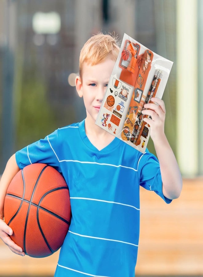 Ulema 216Pcs Basketball Stationery basketball Theme Gifts Birthday Supplies Team Gift Goodie Bags Stuffer Pencils Classroom games Rewards School Office Supplies（ basketball） - Image 5