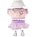 Beofinest Clothes for 17cm Dolls Accessories for 17cm Doll Clothes Set for Doll Fashionable Cute Elegant Matchable Style 5 PCS Set Hat Clothes for Dolls Accessories No Doll Purple - Image 2