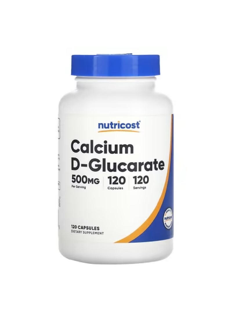 كالسيم دي-غلوكاريت، 500 ملغ، 120 كبسولة