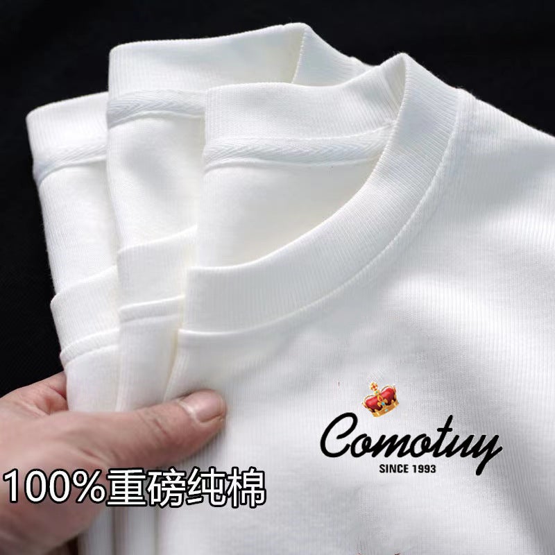 Style Pure Cotton T-Shirt For Men And Women With Chinese Style National Fashion Short Sleeve Base Shirt Summer Printed Half Sleeve Top - Image 4
