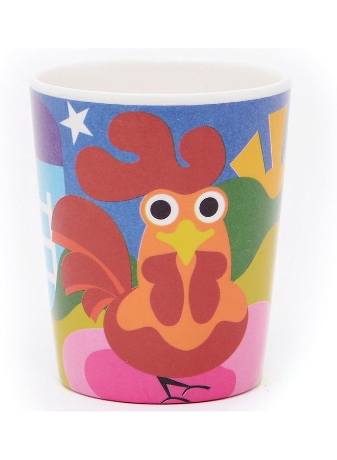 فرنش بول French Bull - BPA Free Kid's Dinner Set - 8-Inch Melamine Kids Plate Set - Jungle, Set of 4 Small Farm - Image 3