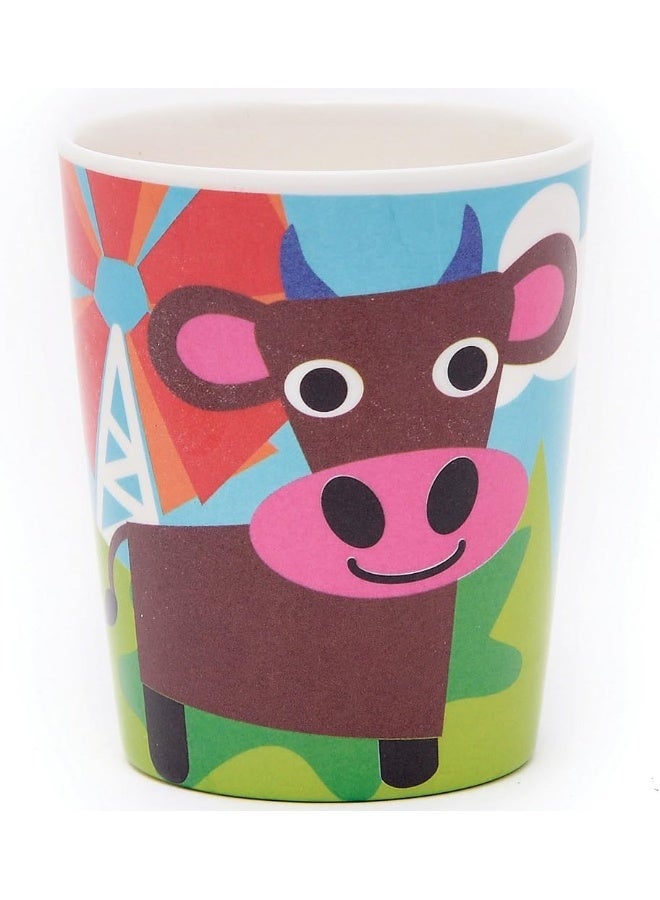 فرنش بول French Bull - BPA Free Kid's Dinner Set - 8-Inch Melamine Kids Plate Set - Jungle, Set of 4 Small Farm - Image 4