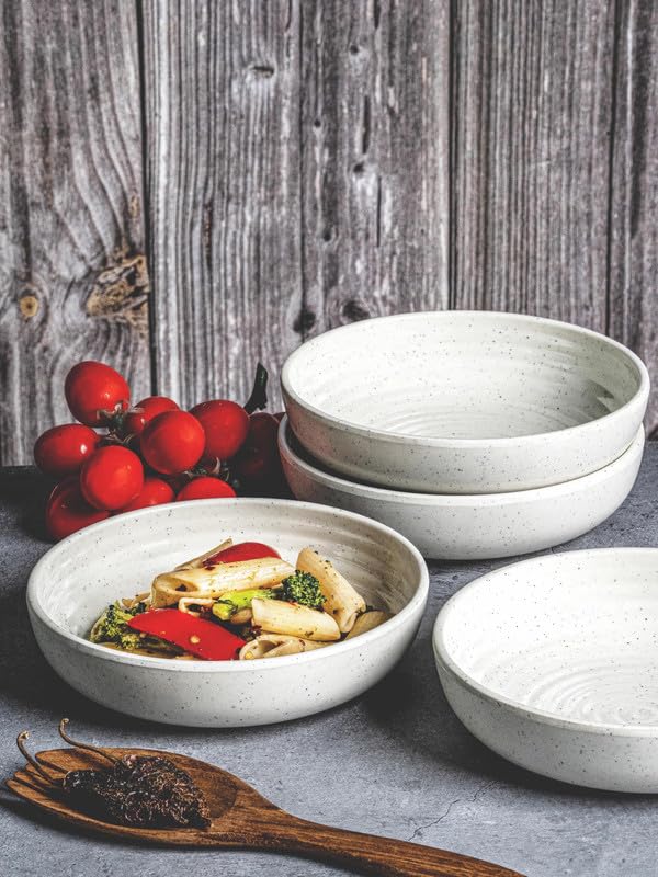 Goodhomes Food Safe Melamine Pasta Bowl 4pcs Set SW-SWMT-329-WHITE-4 - Image 1