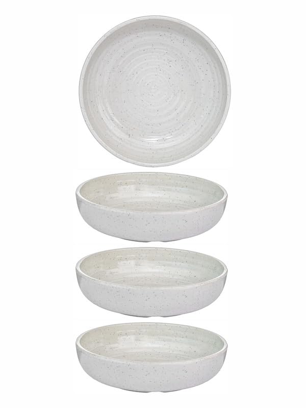 Goodhomes Food Safe Melamine Pasta Bowl 4pcs Set SW-SWMT-329-WHITE-4 - Image 2