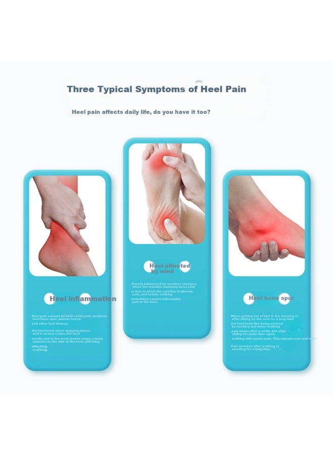Kelme Silicone Heel Pad Insole Men Heel Pain Relief Cushion Height Increasing Shock Absorbing Half Insole For Women Foot Pain - Image 2
