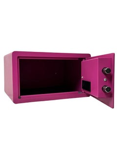 LOTFY GROUP Digital Safe -  Money Security Box with Electronic Keypad and 2 Manual Override Keys - Home safe , Office Pink Colour . ( H23 * W42 * D37 CM )  - Image 3