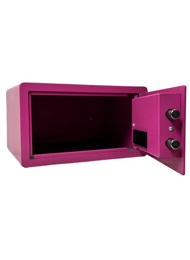 LOTFY GROUP Digital Safe -  Money Security Box with Electronic Keypad and 2 Manual Override Keys - Home safe , Office Pink Colour . ( H23 * W42 * D37 CM )  - Image 3
