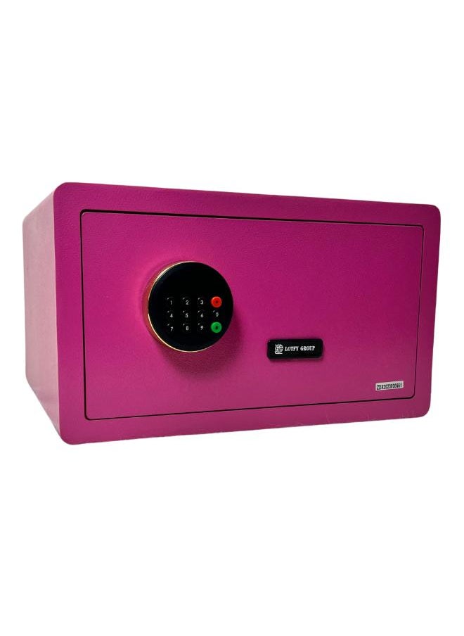 LOTFY GROUP Digital Safe -  Money Security Box with Electronic Keypad and 2 Manual Override Keys - Home safe , Office Pink Colour . ( H23 * W42 * D37 CM )  - Image 2