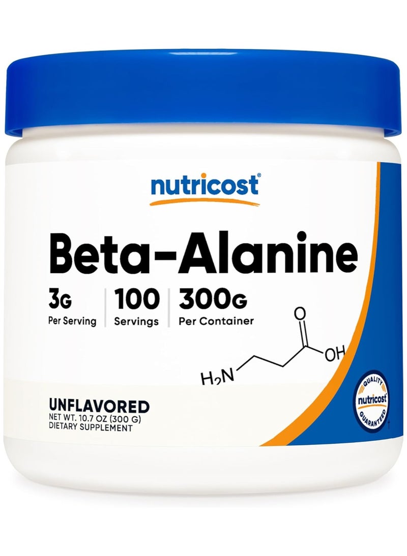 Nutricost Beta-Alanine, Unflavored 10.7 oz  - Image 1
