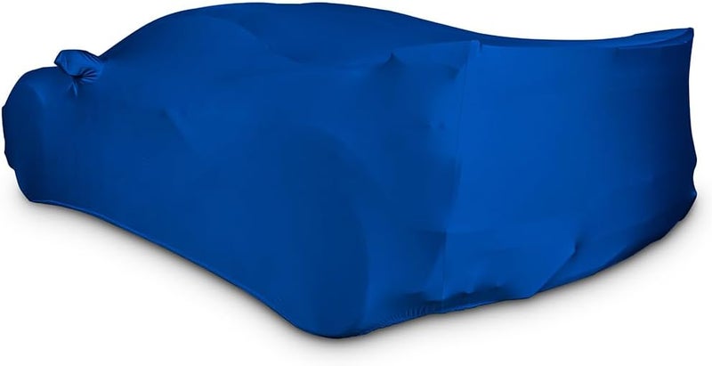 SR1 Performance C8 Corvette Stingray Ultraguard Stretch Satin Indoor Car Cover (Blue) - Image 4