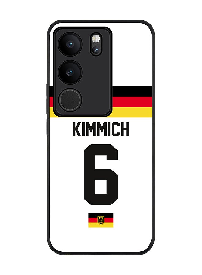 Stylizedd Rugged Black Edge case for Vivo V29 / Vivo V29 Pro / Vivo S17,Slim fit Flexible Cover - Football Team - Germany, Player Name - Kimmich - Image 1