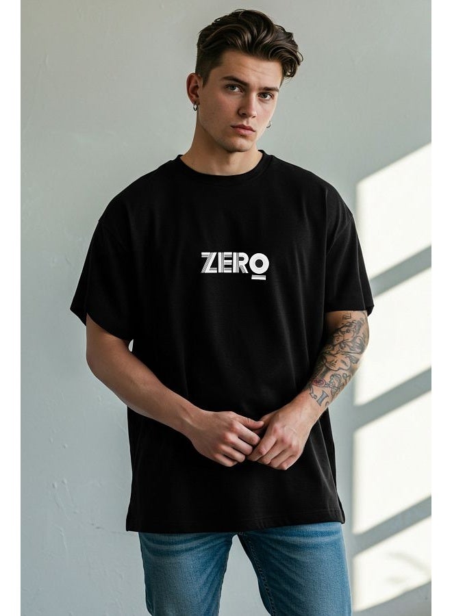 trendyol Black Regular/Normal Fit Zero Printed 100% Cotton - Image 1